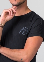 Camiseta Bachata Sensual bordado BS negra